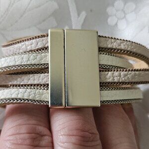 Pink and White Bracelet